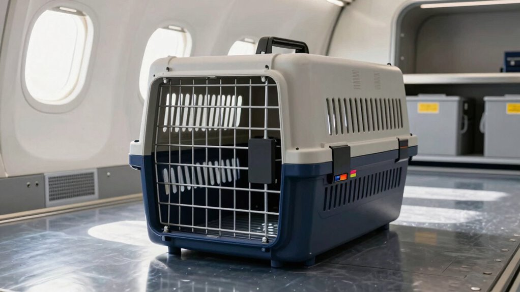comfortable secure travel crate