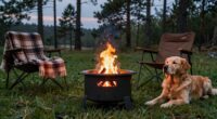 dog friendly camping fire pits