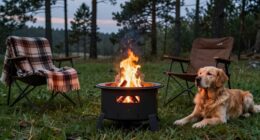 dog friendly camping fire pits