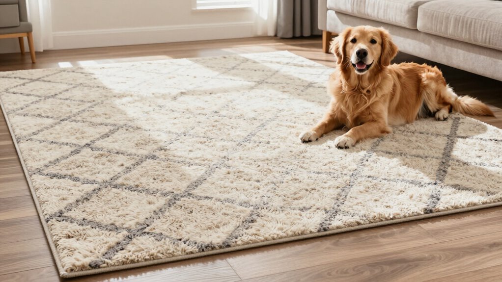 durable washable pet safe rug