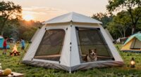 family camping tents with screened dog rooms