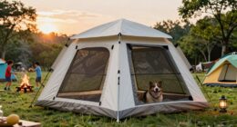 family camping tents with screened dog rooms