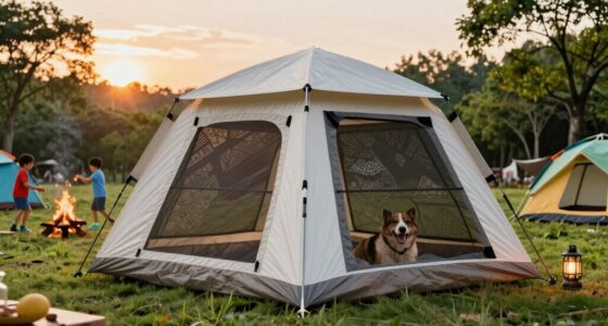 family camping tents with screened dog rooms