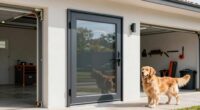 garage dog door options