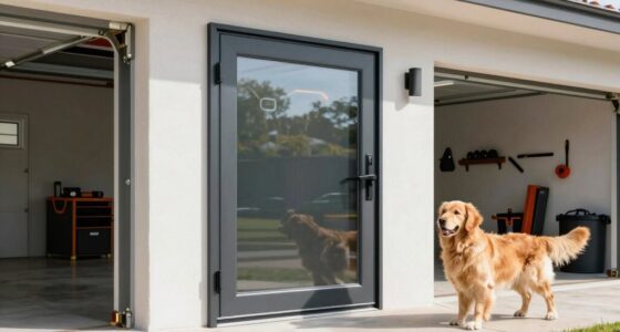 garage dog door options