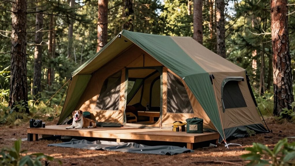 large dog friendly cabin tents