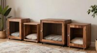stylish living room dog crates