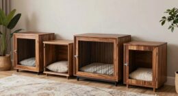 stylish living room dog crates