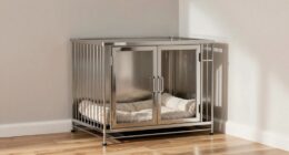 top corner double dog crates