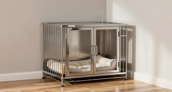 top corner double dog crates