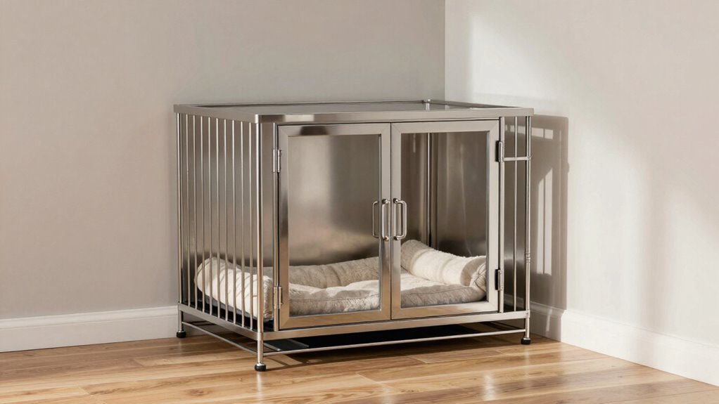 top corner double dog crates