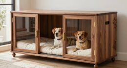 top double dog crate furniture