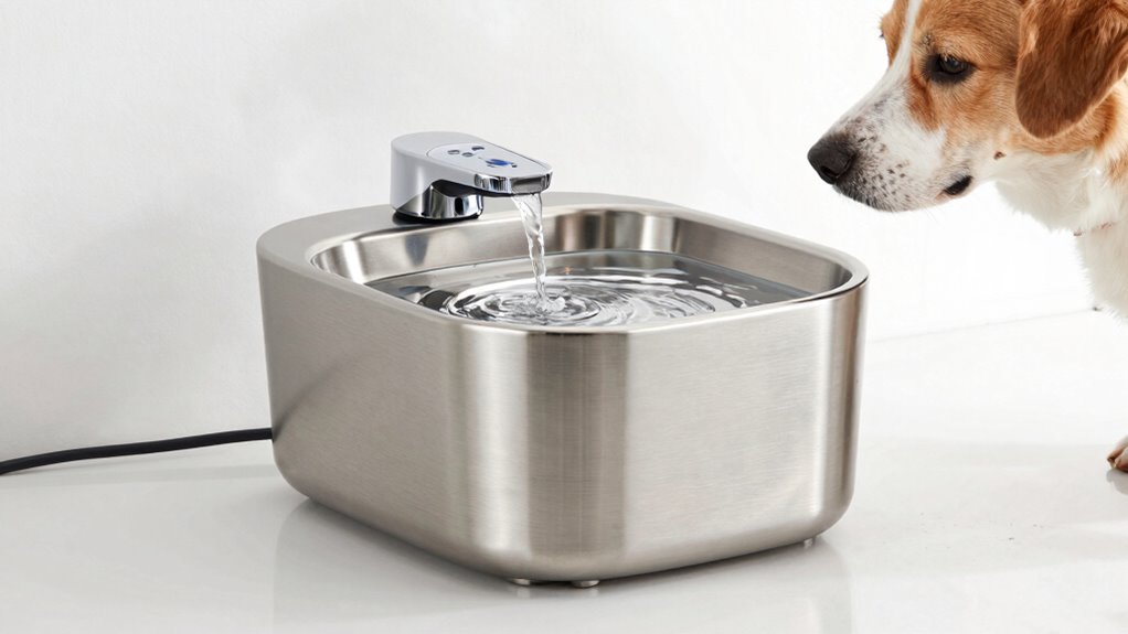 top stainless steel dog fountains