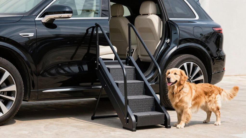 top suv dog stairs