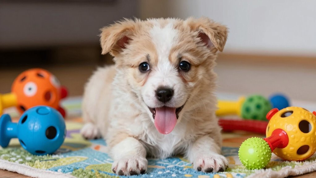 balanced puppy play and rest