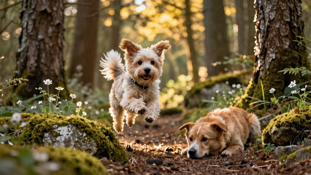 calm walks over excitement