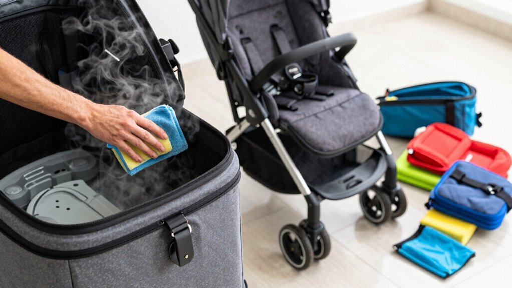 clean travel gear thoroughly