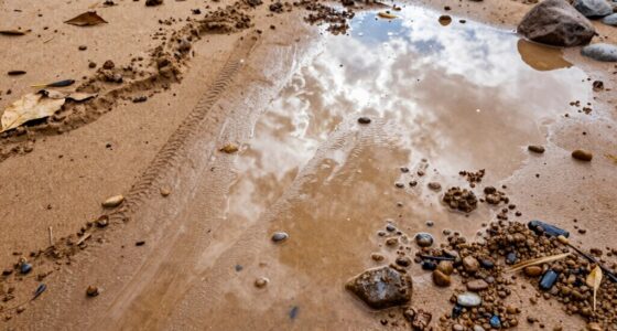 cleaning muddy sandy rain