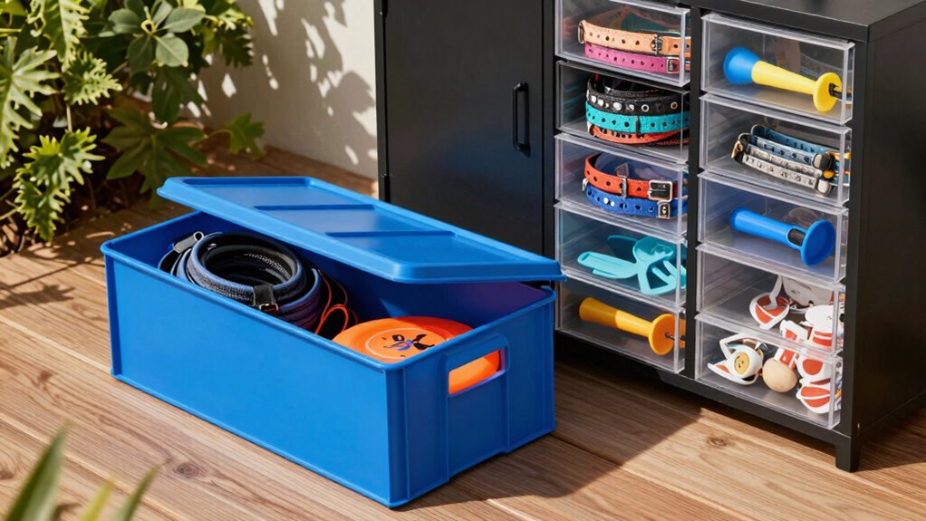 dedicated dog gear storage