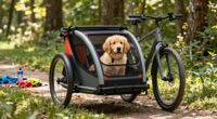 dog bike trailer training