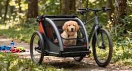 dog bike trailer training