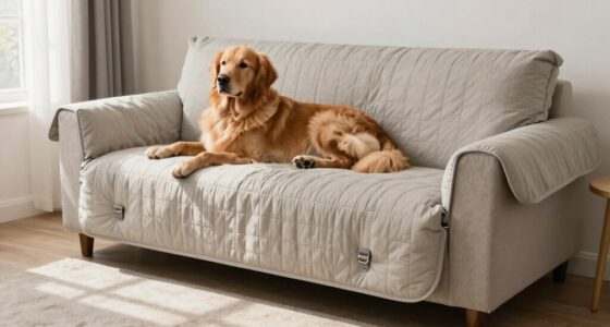 dog couch cover setup