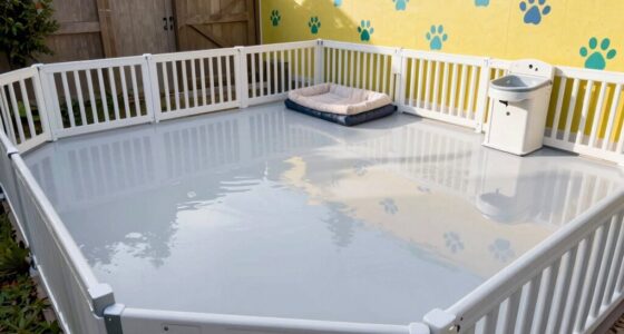 dog friendly backyard flooring