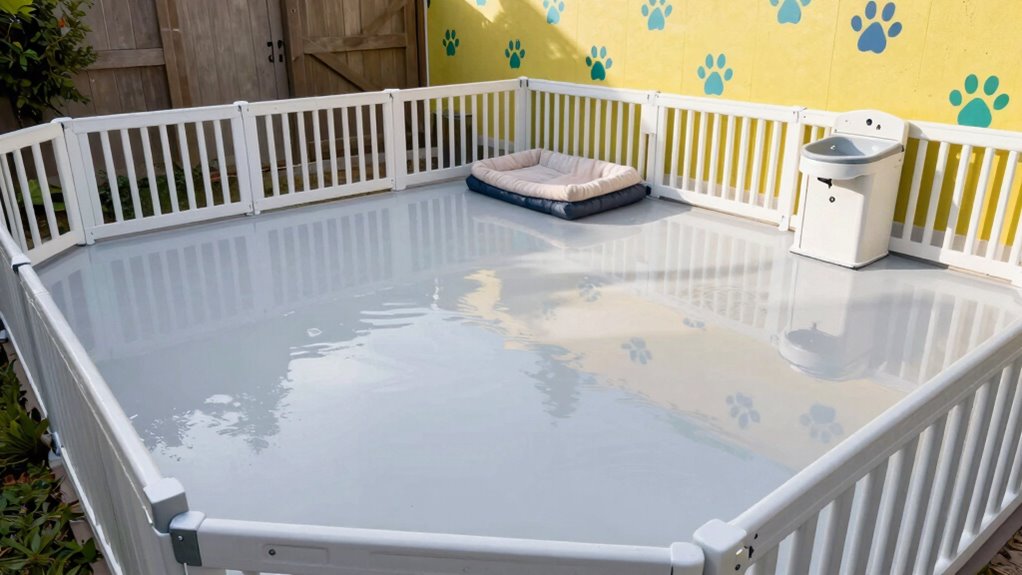 dog friendly backyard flooring
