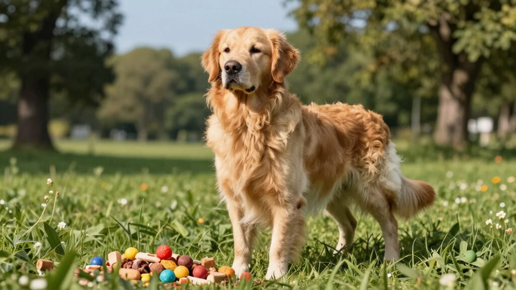 dog s outdoor treat refusal