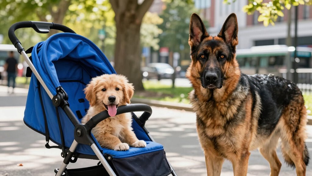 dog stroller preferences vary