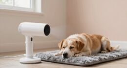 gentle quiet dog drying