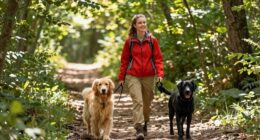 gradual dog hiking training