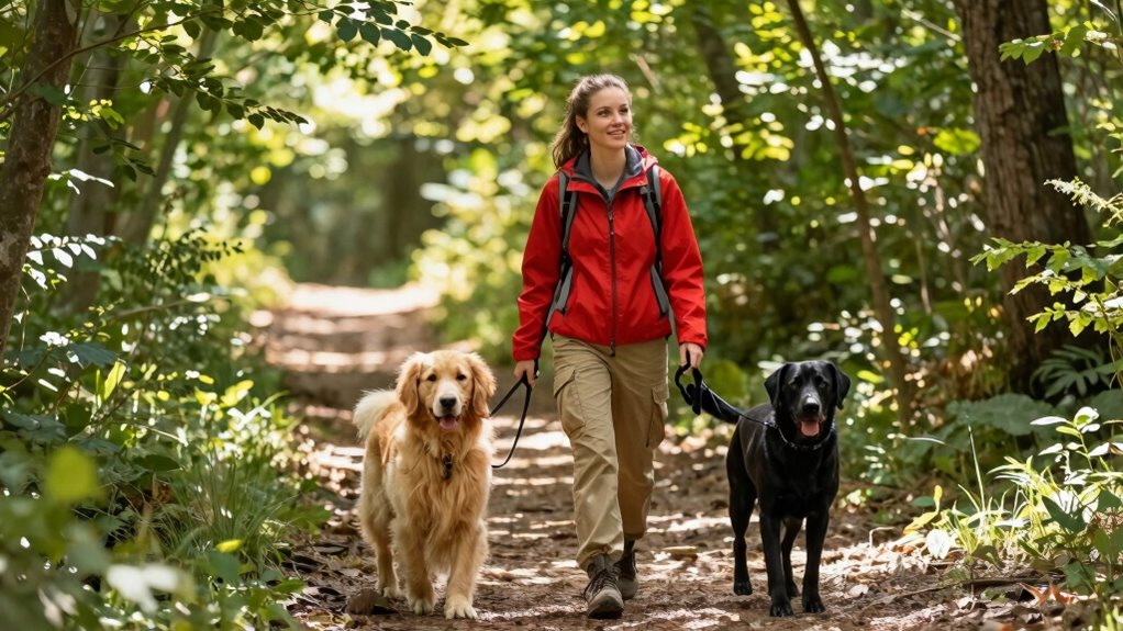 gradual dog hiking training
