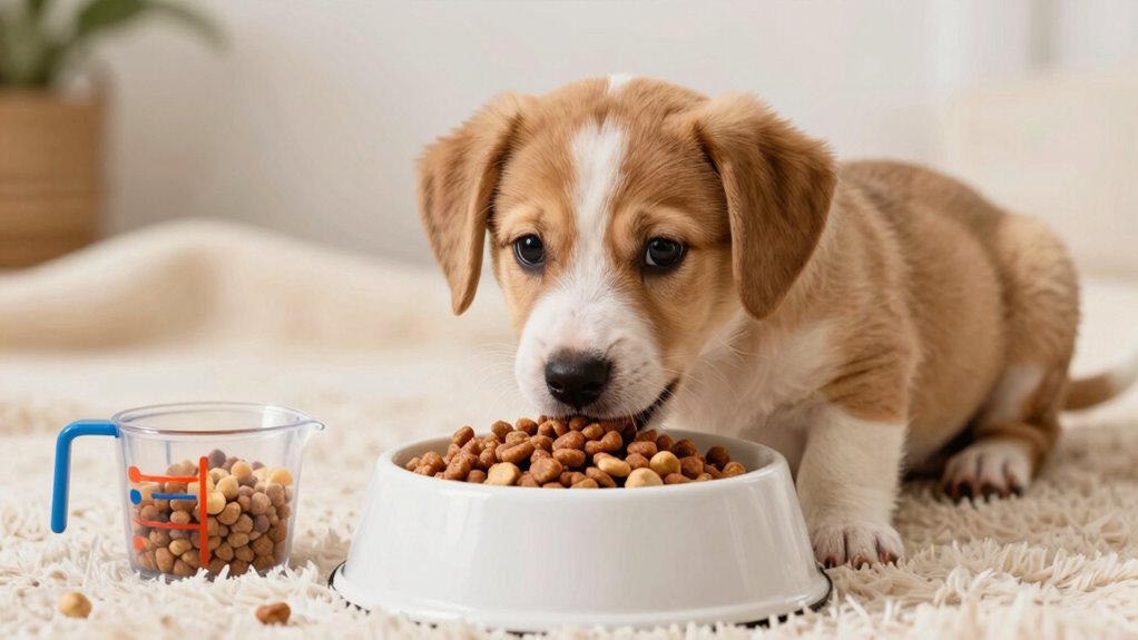 gradual puppy food transition