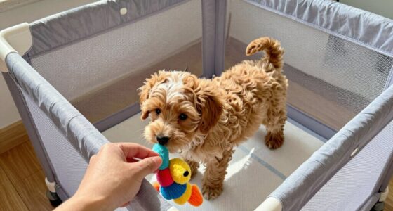 gradual puppy playpen introduction