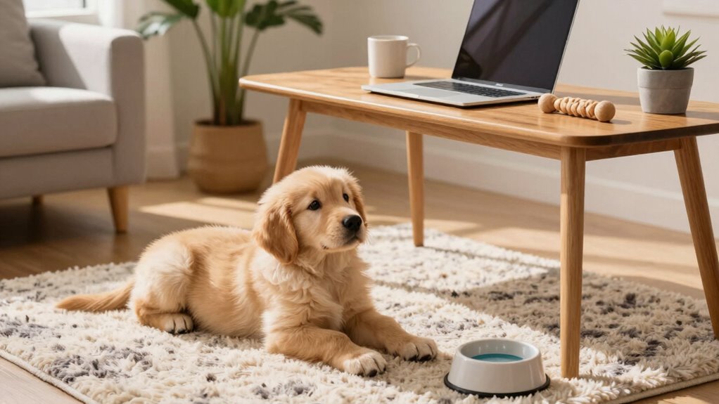 home based puppy care routine