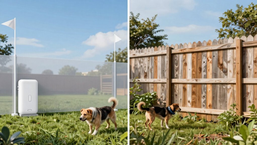 invisible versus physical boundaries