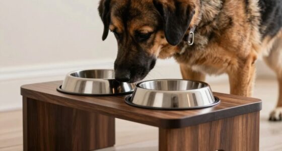 large dog feeding height