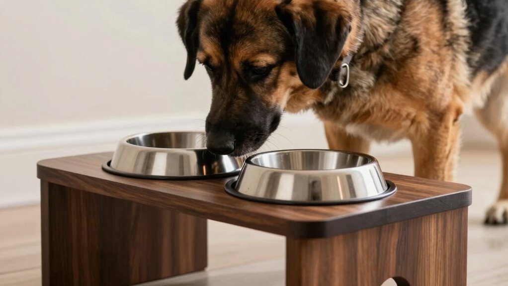 large dog feeding height