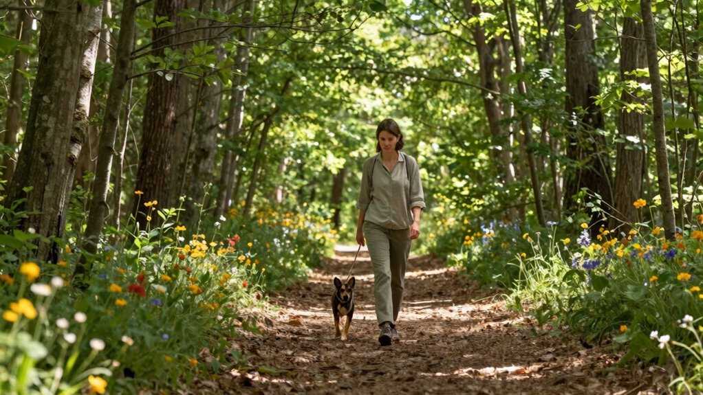 mindful relaxed connected walk