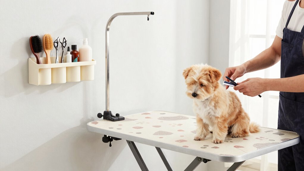 organized calming grooming environment