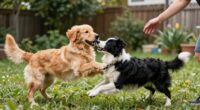politely interrupt dog play