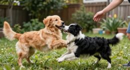 politely interrupt dog play