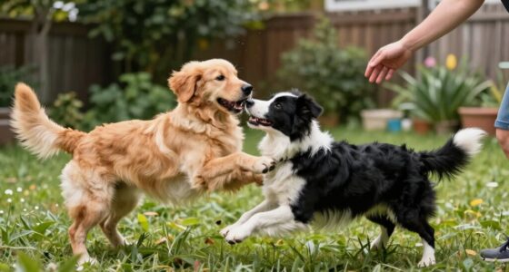 politely interrupt dog play