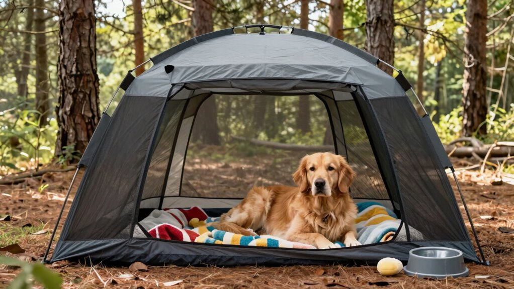 portable comfortable outdoor dog enclosure