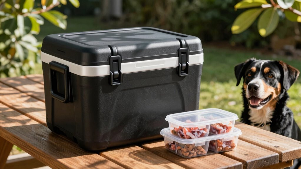 proper cooler for raw food