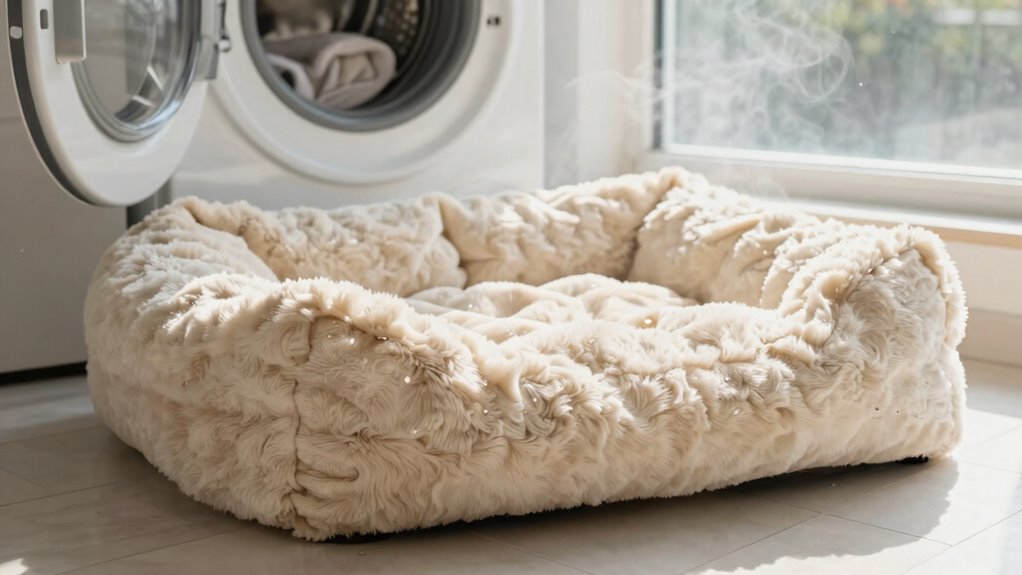 properly cleaning dog beds