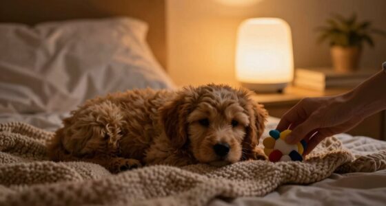 puppy bedtime settling tips