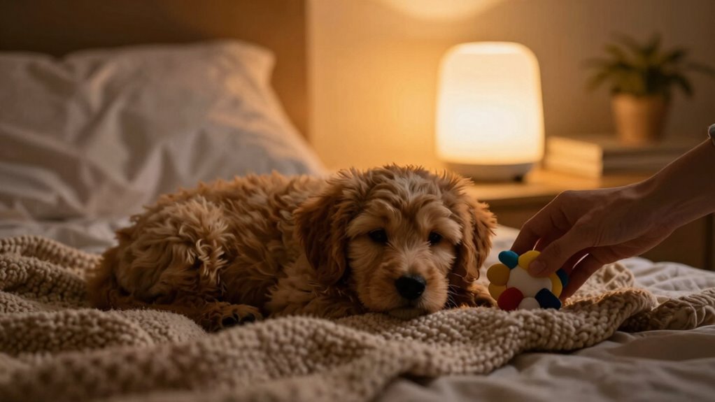 puppy bedtime settling tips