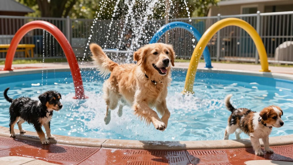 safe dog water play